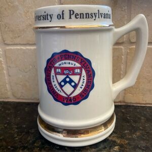Vintage University Of Pennsylvania Ceramic Stein Collectable Mug Lew Ritter